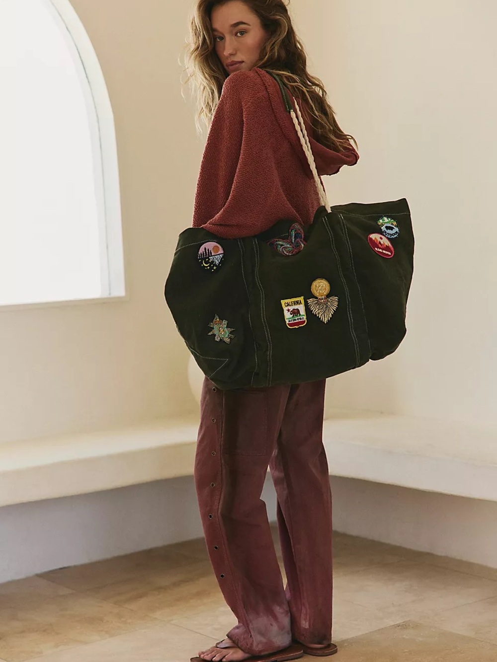 Free People Been There Badge Tote Bag